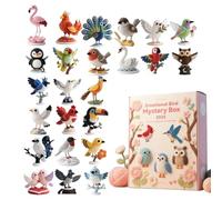 Calendrier De L Avent Crochet Animaux | Set Tricoté 24 Jours - Poupette Crochet Motivante Calendrier Avent Noël,Pour Débutants Activité Familiale Projet Scolaire Décoration Fête