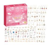 Calendrier De L Avent De Noël 2025,Charme Festif Des Fêtes D Hiver Saisonnier - Calendrier De Compte À Rebours De Noël Avec 24 Bijoux - Pour Adultes Adolescents Famille Filles Adolescents Femmes Sœur