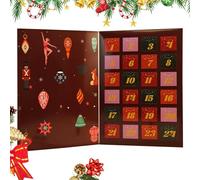 Calendrier De L’Avent De Noël - 24 Jours Boîtes À Bonbons Rechargeables Vides - Calendrier À Compartiments | Boîtes Cadeaux À Couvercle Rabattable Pour Maison, École, Appartement, Fête Et Activité Fam
