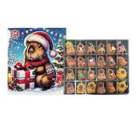 Calendrier de l Avent de Noël | Décoration de Noël pour la Maison,Jouets Calendrier avec Poupées Décoratives,Pour Salon Chambre Bureau Entrée et Cadeaux pour Ados Adultes Amis