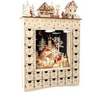 Calendrier De L´Avent En Bois « Rêve Hivernal » Beige G