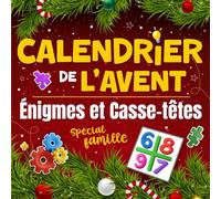 Calendrier de l’avent énigmes et casse-têtes: Carnet cadeau avec 25 activités et jeux de logiques en attendant Noël - Idée cadeau original pour noel