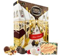 Calendrier de l’Avent Ferrero Collection 2025 · 24 Chocolats Gourmets Rocher, Rondnoir et Raffaello · Format Livre 271 g · Carte Personnalisable Cia&Co · Coffret de Noël Premium et Élégant