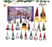 Calendrier de l Avent | Gnome Lumineux Compte à Rebours 24 Jours,Décoration Festive pour Maison Fête Rassemblement Activités Mur