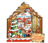 Calendrier de l’Avent Kinder Maison 2025 · 24 Chocolats Variés & 1 Œuf Kinder Surprise · Carte Personnalisable Cia&Co Incluse · Coffret Gourmand de Noël pour Enfants & Familles · 184 g