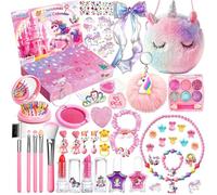 Calendrier de l’Avent Licorne 2025 pour Filles - 24 Jours de Magie,Bijoux & Maquillage Surprise,Coffret Cadeau de Noël pour Enfants