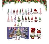 Calendrier De L Avent Lutin De Noël,Décoration D'Intérieur De Collection Avent 2025 | Décoration de Table en Figurines pour Filles Garçons Adolescents Adultes Famille Amis