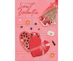 Calendrier de l’Avent Sexy Saint-Valentin - 25 Défis Érotiques Illustrés pour Couples | Format A3 à Offrir Avant le 14 Février | Jeu Coquin Sans Chocolat ni Objet