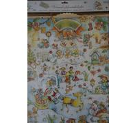 Calendrier de l’Avent Traditionnel Allemand de Luxe, sous blister,motif au choix