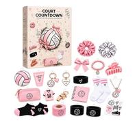 Calendrier de l’Avent Volleyball 2026, Calendrier de Noël Volleyball | avec 24 Surprises, Cadeau Volleyball en Acrylique 2D, pour Joueurs de Volleyball, Entraîneurs, Fans et Passionnés