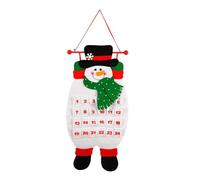 Calendrier de l ' de Noël en tissu feutré, compte à rebours, 24 pochettes numérotées, décoration de vacances pour tenir un jouet, arbre de Noël en bois chocolat