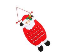 Calendrier de l ' de Noël en tissu feutré, compte à rebours, 24 pochettes numérotées, décoration de vacances pour tenir un jouet, arbre de Noël en bois chocolat