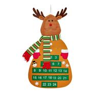 Calendrier de l ' en forme d ' arbre de Noël Calendrier de comptes à rebours de Noël élégant Conceptions d ' arbres à suspendre faciles pour les décorations de vacances d ' ambiance de festival