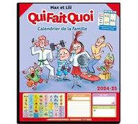 Calendrier de la famille Max et Lili 2024-2025 Dominique de Saint Mars (Auteur), Serge Bloch (Illustration)