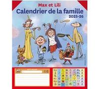 Calendrier de la famille Max et Lili 2025-2026 Dominique de Saint Mars (Auteur), Serge Bloch (Illustration)