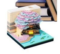 Calendrier de la note de mémoire 3D 2026 | Calendrier de notes de notes de sculpture Rip Awing, Creative 2026 Note Memo Pad Desktop Planner For Housemands Holidays Home Office Anniversaire du Nouvel A