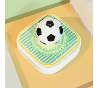 Calendrier de la pièce temporelle 3D 2026 - Décoration de bureau en forme de football - Bloc-notes de sculpture en papier, pour bureau, maison, école, salle de réunion, cadeau pour fans, anniversaire