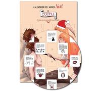 Calendrier de l'Après-Noël en Couple | Format A3 | 25 Défis Romantiques et Coquins | avec Chevalet Cartonné | Papier Premium | Cadeau Original pour Couple