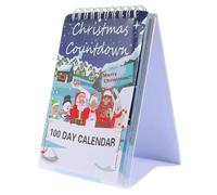Calendrier de l'avant de Noël 2025, 100 jours Déchirure du compte à rebours du bureau 6, 5x3, 9 pouces décor Noël pour le compte à rebours bureau domicile