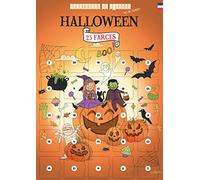 Calendrier de l'avant ou de l'après Halloween 25 farces Avec Chevalet | 25 Farces pour Halloween, Sans chocolat & sans objet, De 2 à 10 ans, A3