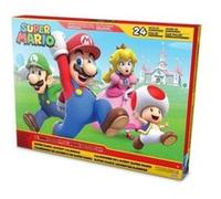 Calendrier de l'avent 2022 figurines et accessoires super mario - personnages edition limitee - set 24 suprises et carte animaux