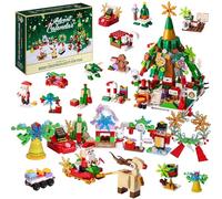 Calendrier De L'Avent 2024 Blocs, Calendrier De L'Avent de NoëL Pour Adultes Enfants Jouet De NoëL 24 Jours Calendrier Compte à Rebours 12 En 1 Puzzle De L'Avent en 24 BoîTes