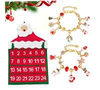 Calendrier de l'Avent 2024, Bracelets Advent Calendar 2024 Girls, 24 Days Christmas Countdown, Party Favors for Girls, Kids, Women, Decorations