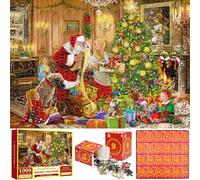 Calendrier de l'Avent 2024 Calendrier de l'Avent puzzle 1008 pièces Jigsaw Advent Calendar femmes hommes garçons filles