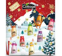 Calendrier de l'Avent 2024 - Cottage - Gel douche, Douche Gommage, Laits Corps, Shampoing - 17 parfums à découvrir - Fabriqué en France