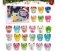 Calendrier de l'Avent 2025,2025 au pays des merveilles de Salamandre 24 jours avec pendentif salamandre - Compte à rebours - Décoration d'arbre en forme d'animaux mignons pour cadeaux