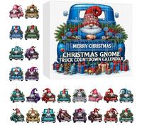 Calendrier de l'Avent 2025 | 2025 « Merry Christmas » - Pendentif 2D de 24 jours - Breloque décorative pour chambre à coucher, porte, branches, mur, cheminée, fenêtre, cour, entrée