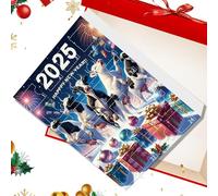 Calendrier de l'Avent 2025-24 jouets mignons avec figurines | Ensemble de vacances de dessin animé | Collection décorative de calendrier festif pour enfants, adultes, salle de classe,