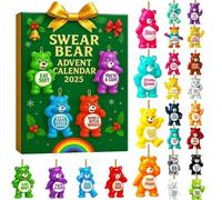 Calendrier de l'Avent 2025, 24 jours 2D amusant pour adulte, calendrier de Noël avec mots de juron, humour de vacances, attitude et malicieux cadeau pour Noël amusant