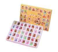 Calendrier de l'Avent 2025,24 Jours Décorations Capybara Calendrier de l'Avent | Décoration Mignonne pour Sapin Étagère Couronne Fenêtre Bureau Décembre | Adolescents Adultes