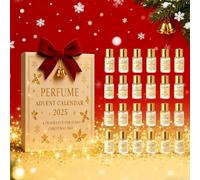 Calendrier de l'Avent 2025,24 jours Parfum liquide avec calendrier du compte à rebours,Parfume Liquide Compte à Rebours De Noël,Coffret De Parfum Femme,8ml