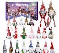 Calendrier de l'Avent 2025-24 nains en peluche - Calendrier de l'Avent 2025 - Nain en peluche - Compte à rebours - Décoration