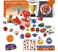 Calendrier de l'Avent 2025 24pcs Count-ball de basket-ball Accessoires basket- Set pour les adolescents filles garçons | Calendriers l'Avent