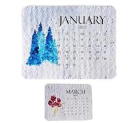 Calendrier de l'Avent 2025 à planter - Biodégradable - En papier à - Calendrier de 12 mois à planter pour la maison - Calendrier quotidien - Calendrier créatif esthétique pour l'école