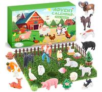 Calendrier de l'Avent 2025 Animaux de la Ferme; Calendrier de L'Avent 2025 Pour Enfants Avec 17 Animaux de la Ferme, Favorise L'éducation de la Petite Enfance, Convient Aux Enfants à Partir de 3 Ans