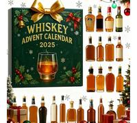 Calendrier de l'Avent 2025,avec 24 bouteilles de vin, bière, spiritueux, mini ornements de bouteille,cadeau pour homme et femme, amateur de vin