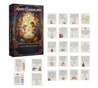 Calendrier de l'Avent 2025 avec verset de la Bible, calendrier de l'Avent chrétien de 24 jours avec verset écrit quotidien, cadeau religieux chrétien inspirant pour chrétien (1 pièce)