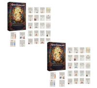 Calendrier de l'Avent 2025 avec versets bibliques, calendrier de l'Avent de la Nativité, compte à rebours de Noël chrétien en 2D, racontant l'histoire de la naissance de Jésus (2 pcs)