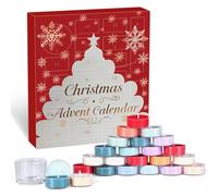 Calendrier De l'Avent 2025 Bougies, Bougies Parfumées Pour Femmes Et Filles - Calendrier De Noël Avec 24 Bougies Chauffe-Plat Parfumées, Cadeau Pour Maman, Sœur, Fille, Petite Amies