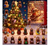 Calendrier De L'Avent 2025,Calendrier De L'Avent,Calendrier De NoëL Sur 24 Jour,24 Petites Bluey Figurine pour Les Enfent