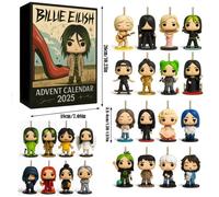 Calendrier De L'Avent 2025,Calendrier De L'Avent,Calendrier De NoëL Sur 24 Jour,24 Petites Pompiers Billie Eilish Figurine
