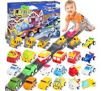 Calendrier De L'Avent 2025, Calendrier De l'avent enfant Calendrier De NoëL Pour Les Enfants Calendrier GarçOn Contient 24 Voitures En Circulation (Style AléAtoire)