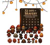 Calendrier de l'Avent 2025,Calendrier De L'avent Pompier 31 Jours 2025 - Décorations De Noël Pour Adultes Ados Maison Intérieur