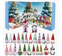 Calendrier de l'Avent 2025, calendrier de Noël 24 jours avec 24 nains, figurines de Noël à collectionner, décoration d'intérieur, cadeau de Noël (lot E 24 jours)