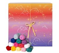 Calendrier de l'Avent 2025, Coffret Surprise de 24 Jours de Laine et Crochet, Inclut Crochets, Accessoires et Outils, Idéal pour les Passionnés de Loisirs Créatifs et de DIY