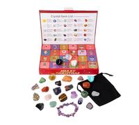 Calendrier de l'Avent 2025 en - Compte à rebours de 24 jours - Coffret cadeau de bijoux pour , adolescents, adultes, décoration intérieure, école, méditation, spirituel, classe